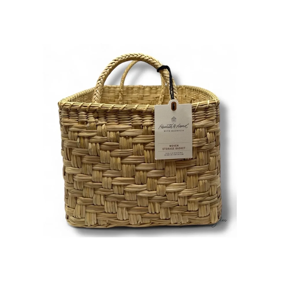 Small Rectangular Woven Storage Basket - Hearth & Hand Magnolia, Target